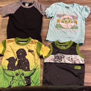 Star Wars Kids T-Shirt Set - Black, Gray, Green, and Blue